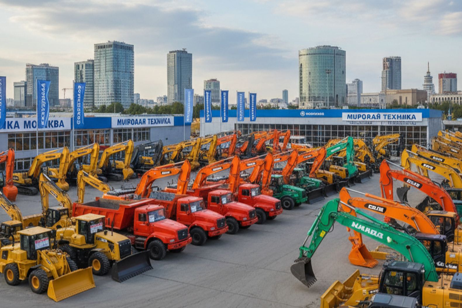 Дилерский склад строительной техники в Москве