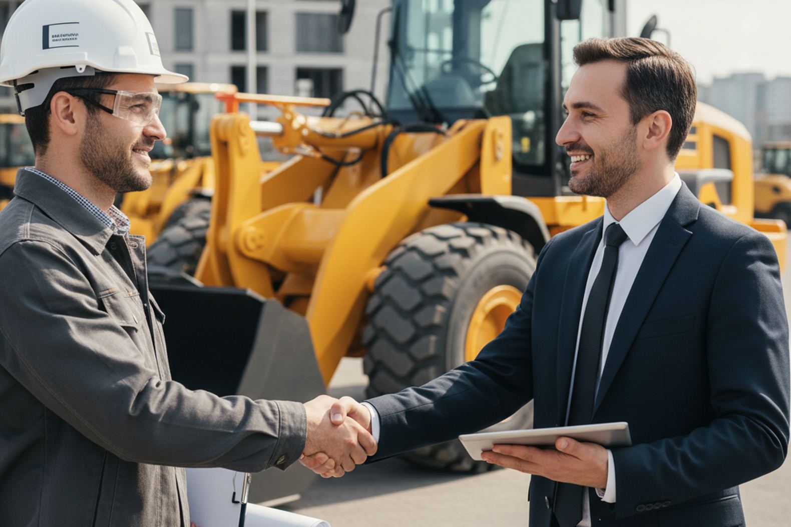 Передача новой строительной техники покупателю