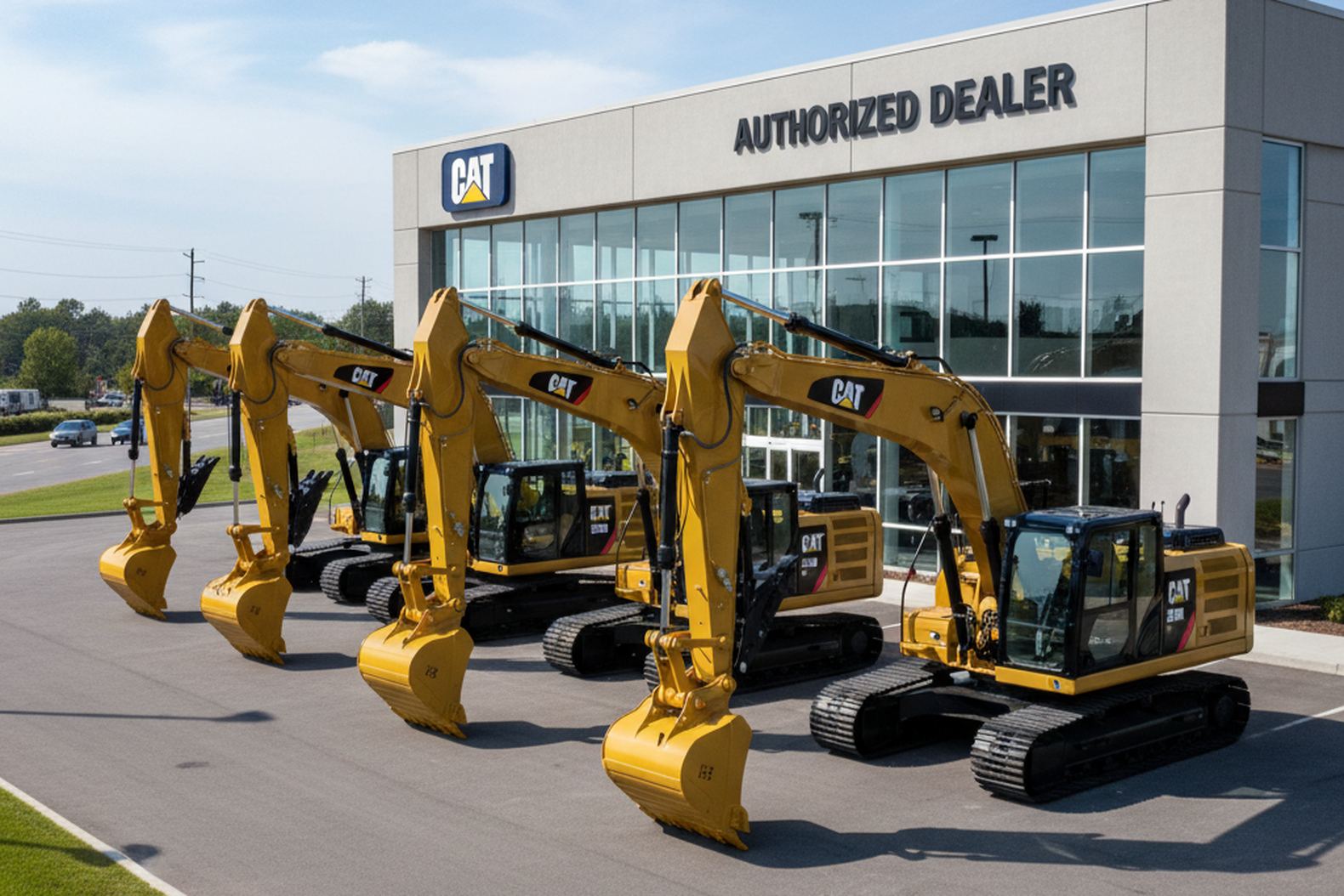 Современная строительная техника у официального дилера на площадке