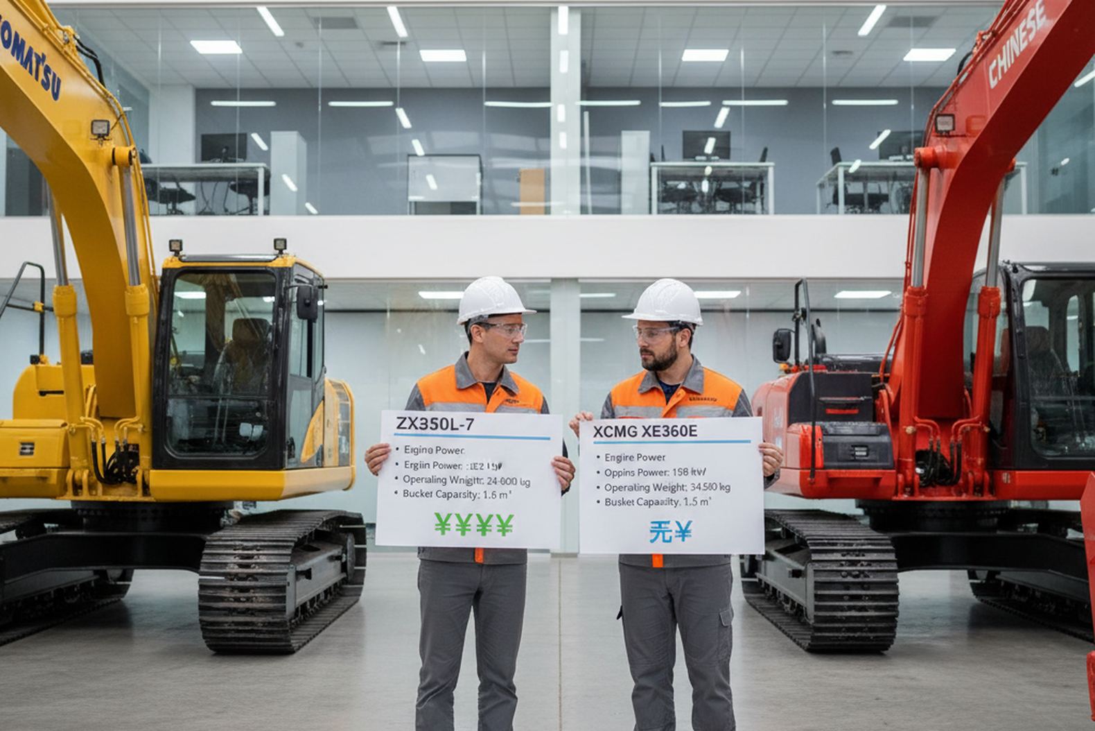 Владельцы обсуждают стоимость и характеристики японских и китайских экскаваторов