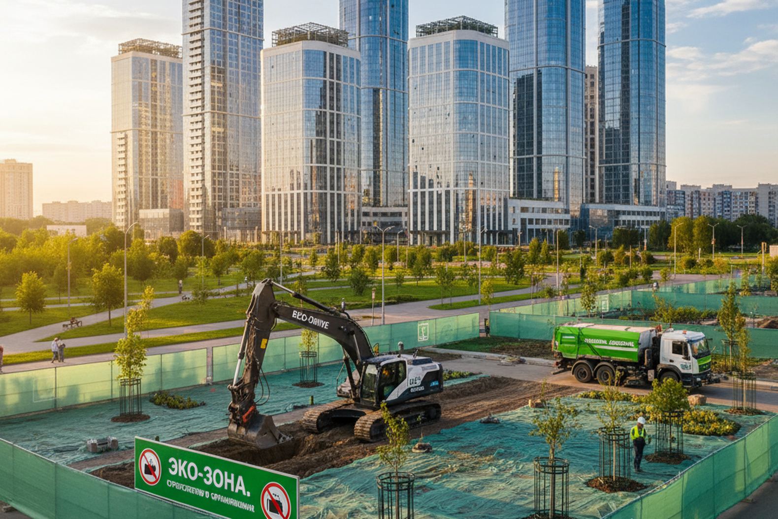 Экологичная спецтехника в городской зоне с экологическими ограничениями