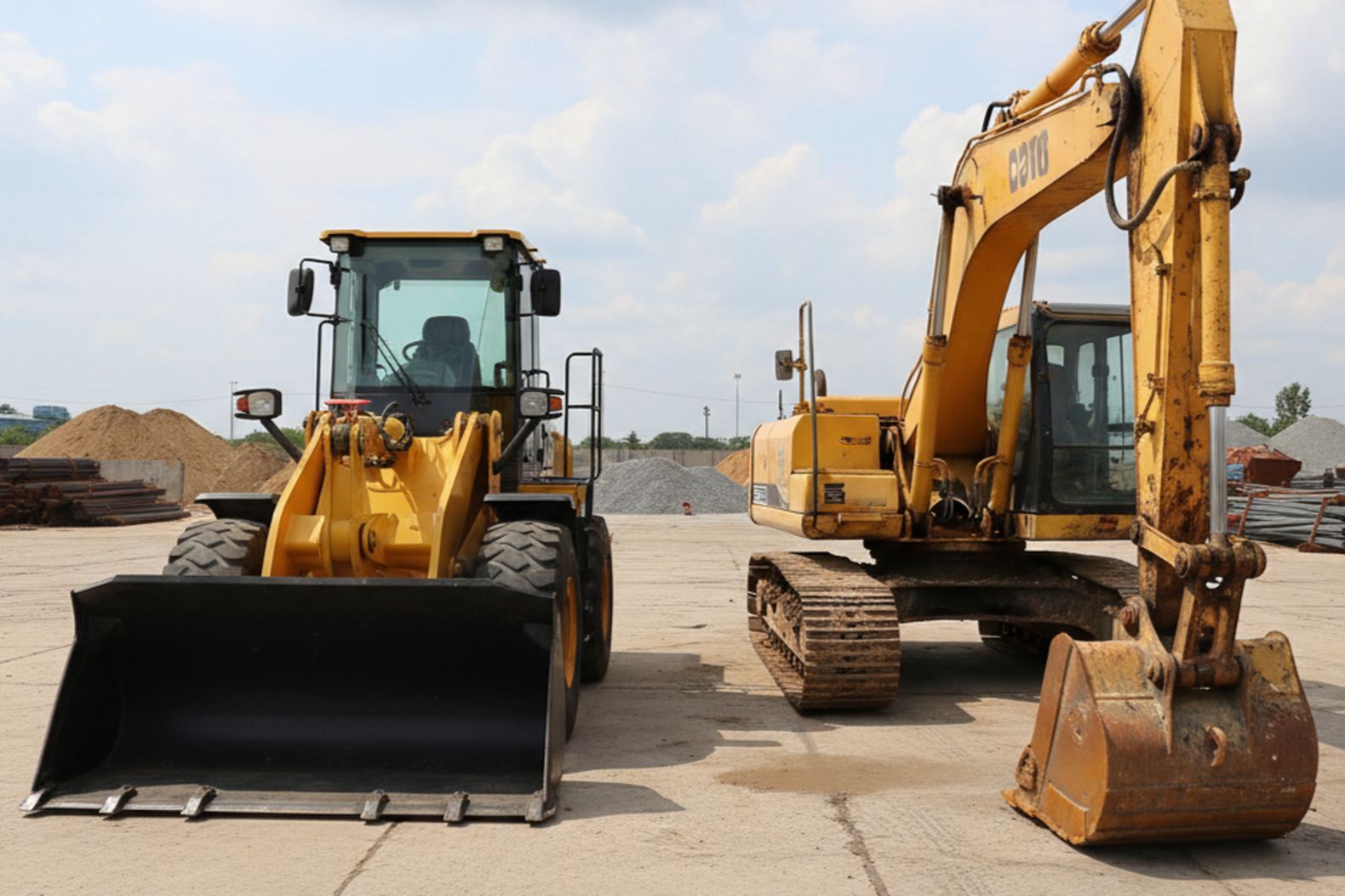 Сравнение новой и подержанной строительной техники