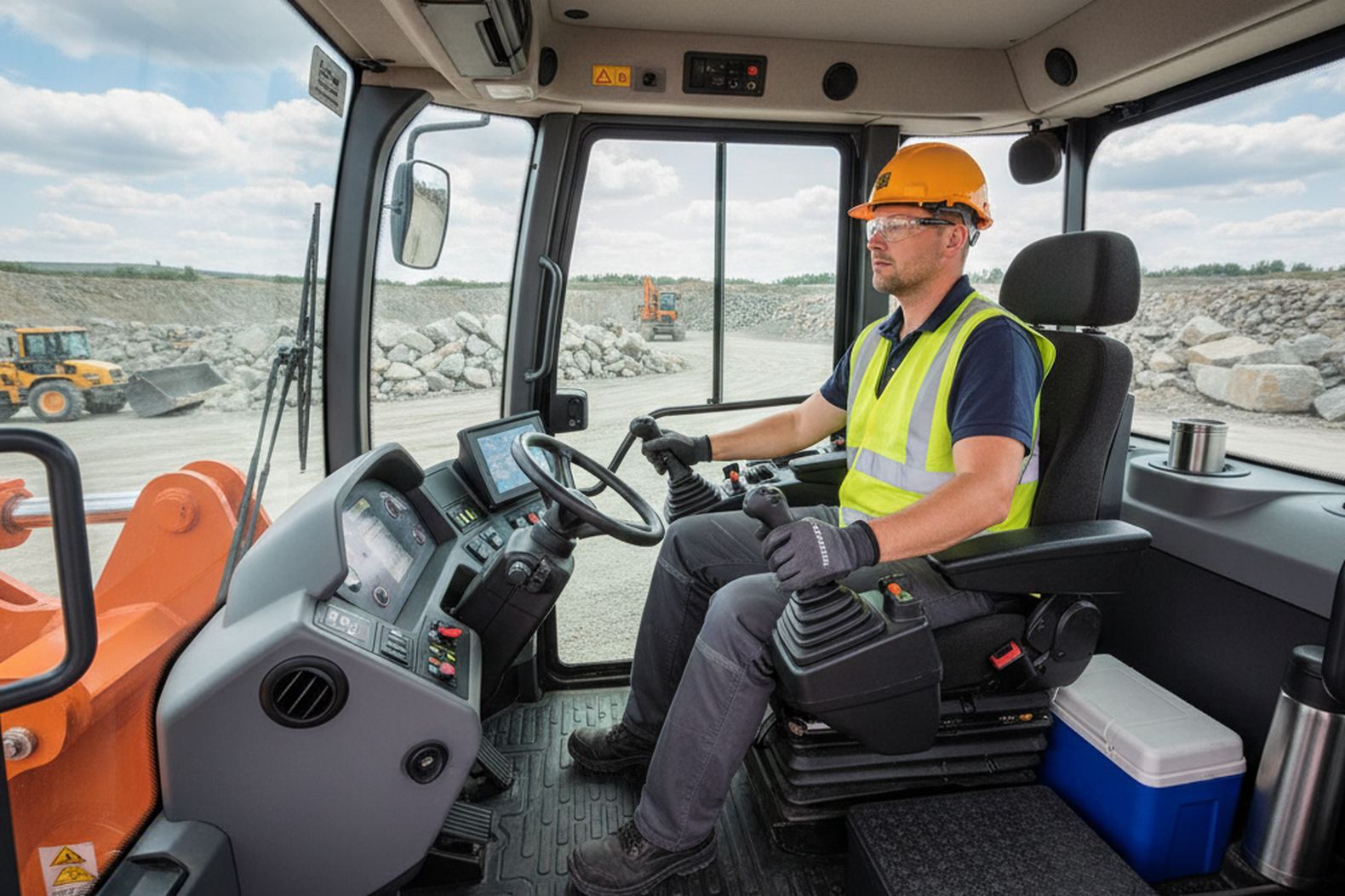 Кабина и рабочее место оператора Liebherr L580